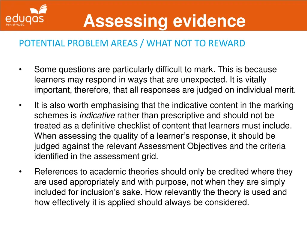 assessing evidence 13