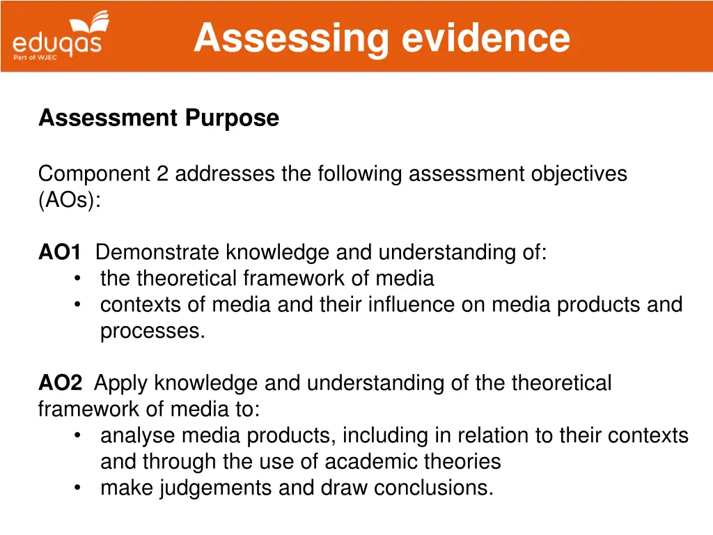 assessing evidence 14