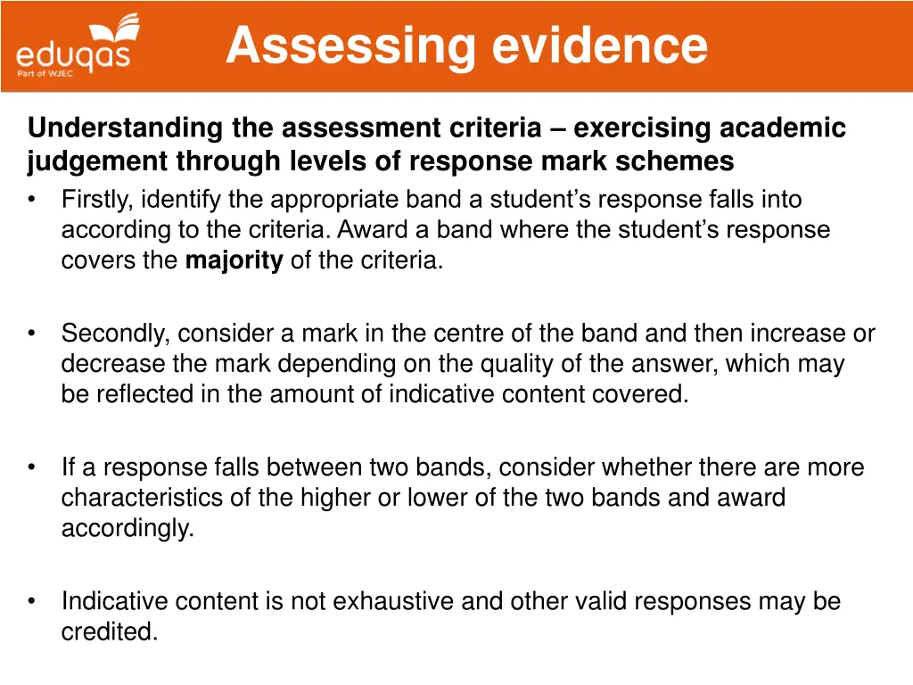 assessing evidence 2