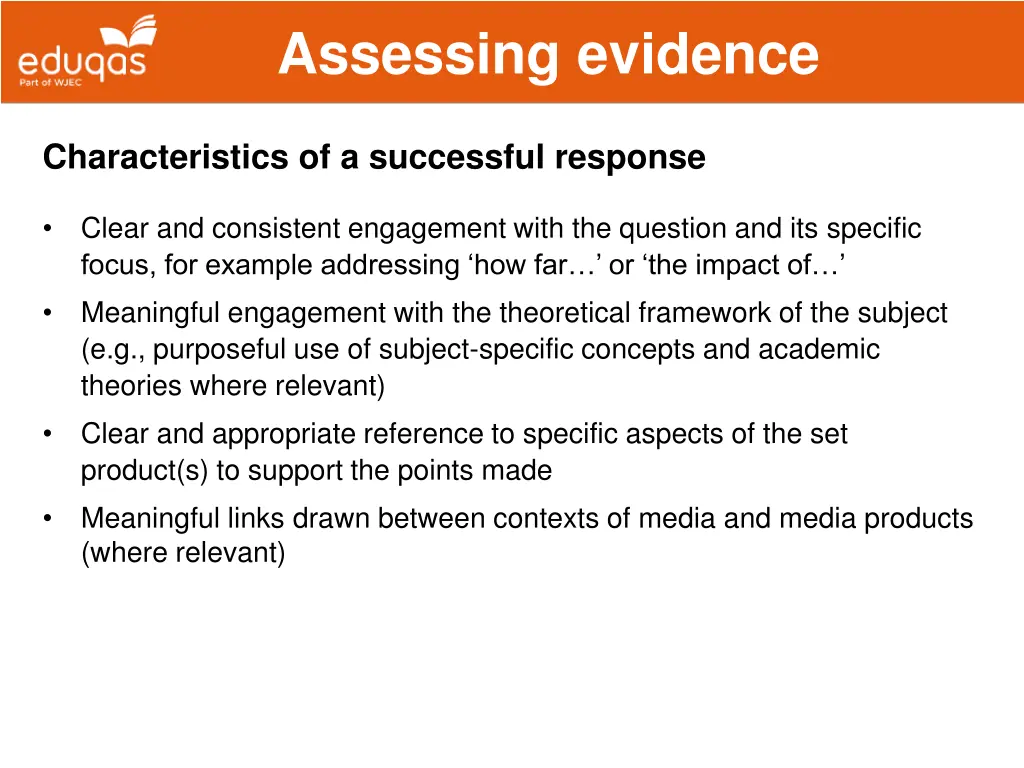 assessing evidence 20