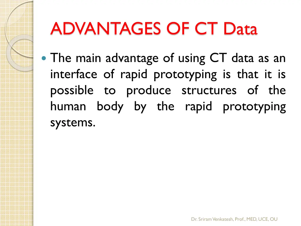 advantages of ct data