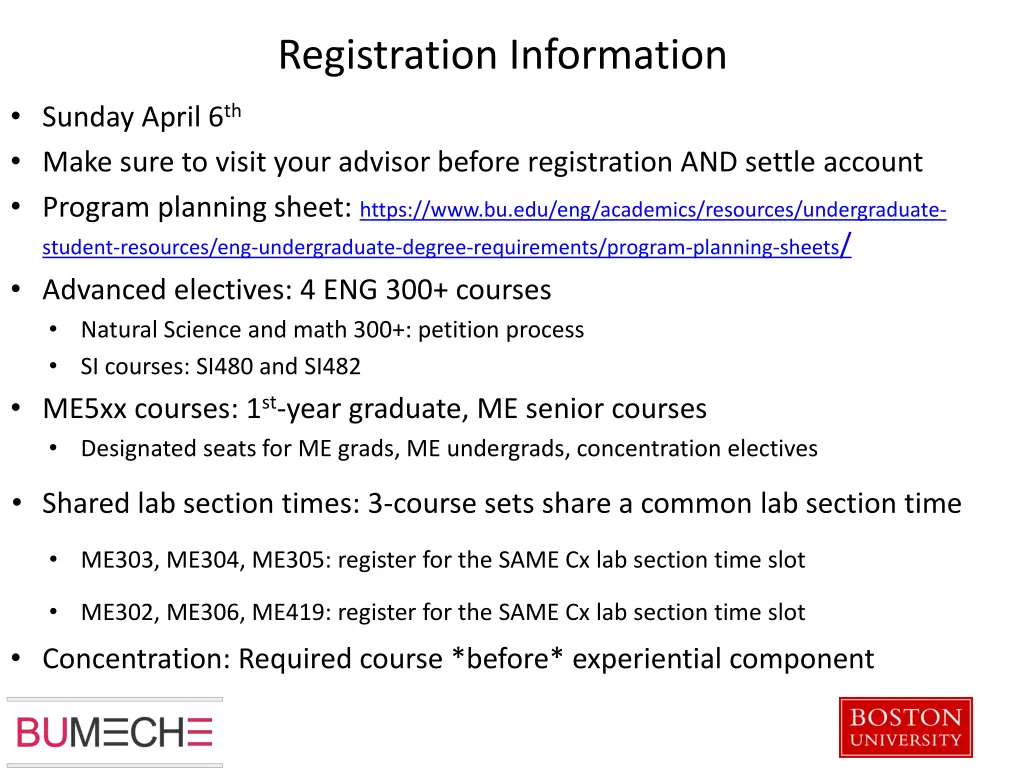 registration information