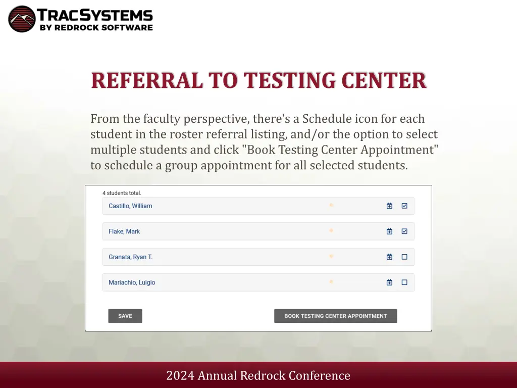 referral to testing center 1