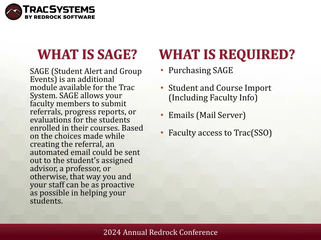 what is sage sage student alert and group events