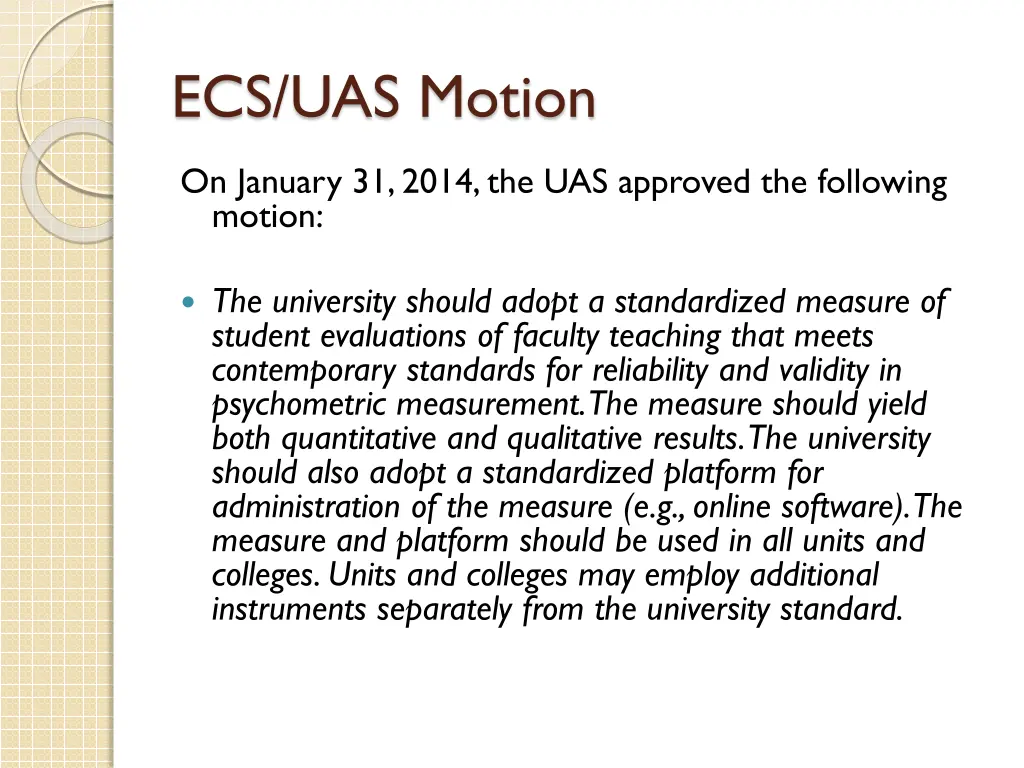 ecs uas motion