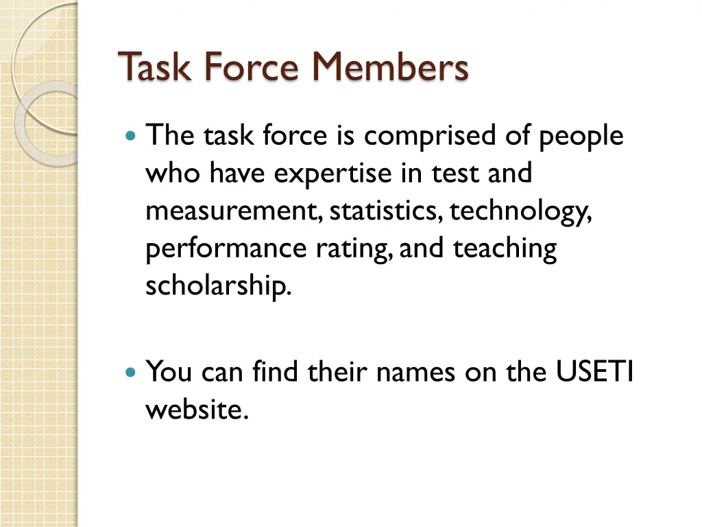 task force members