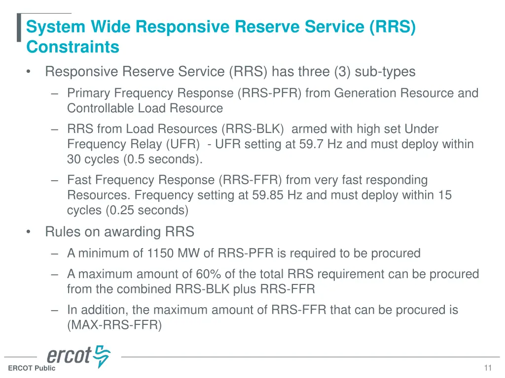system wide responsive reserve service