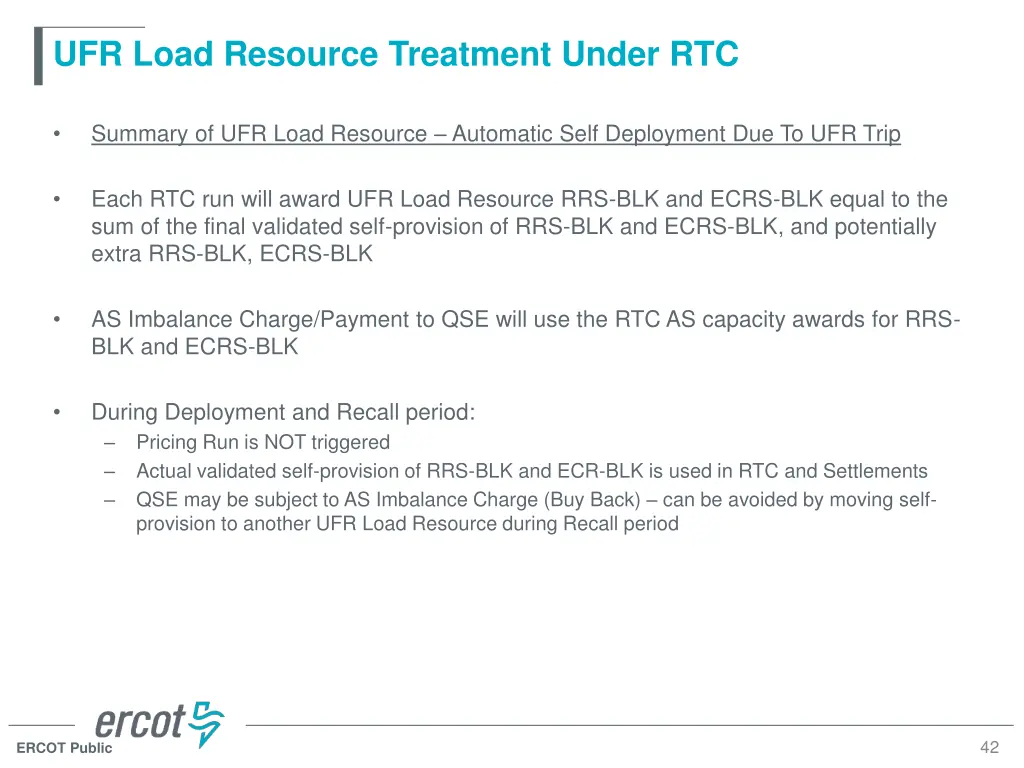 ufr load resource treatment under rtc 11