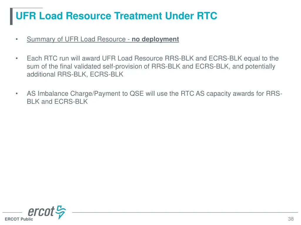 ufr load resource treatment under rtc 7