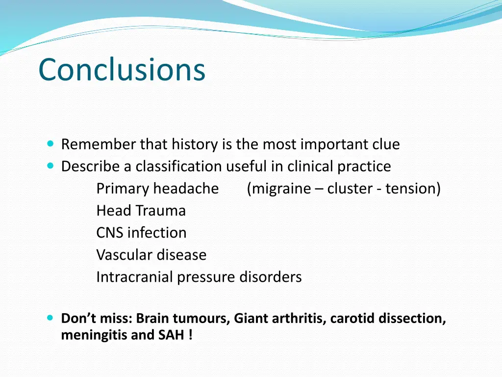 conclusions