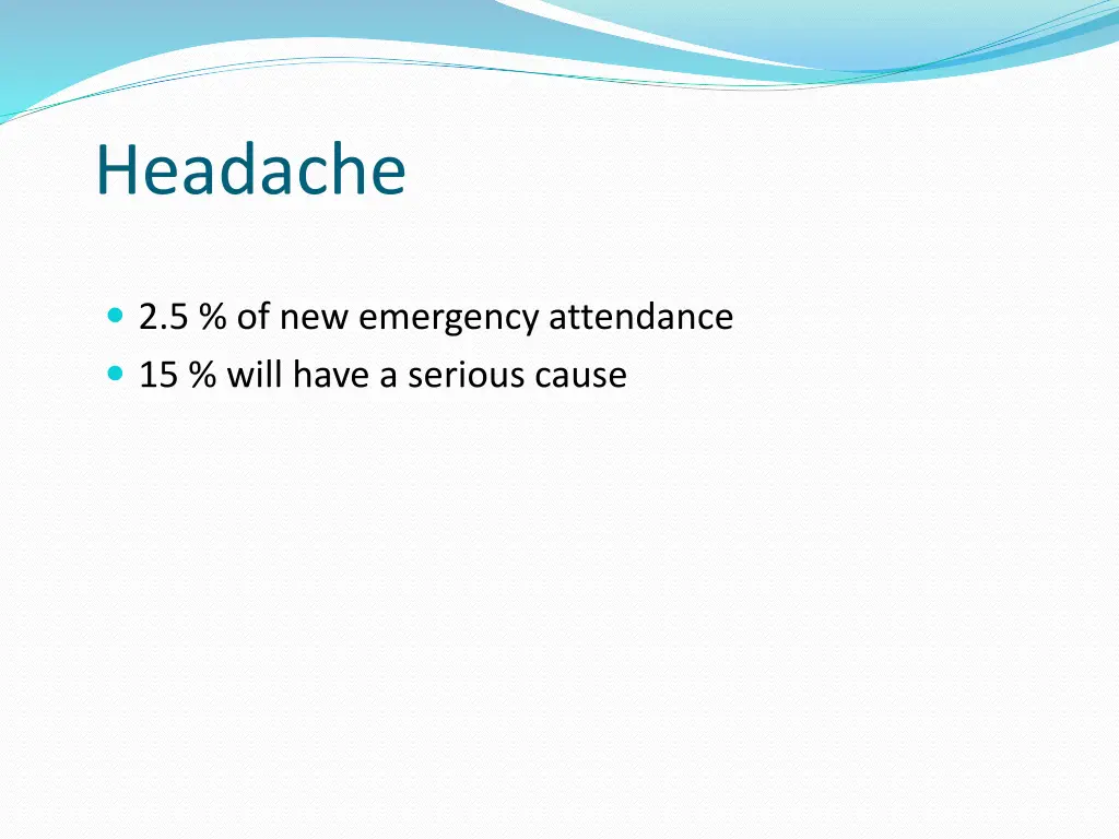 headache