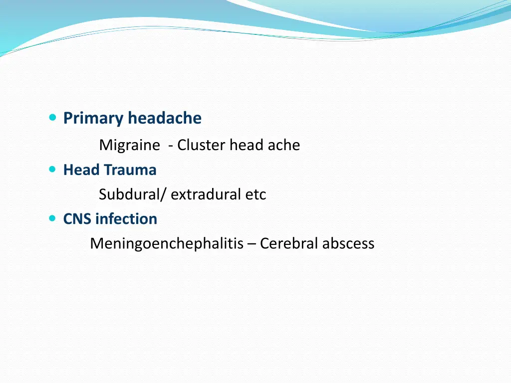 primary headache