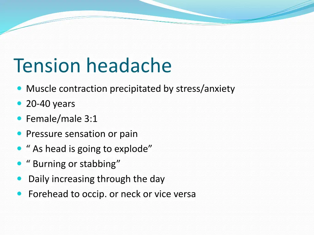 tension headache