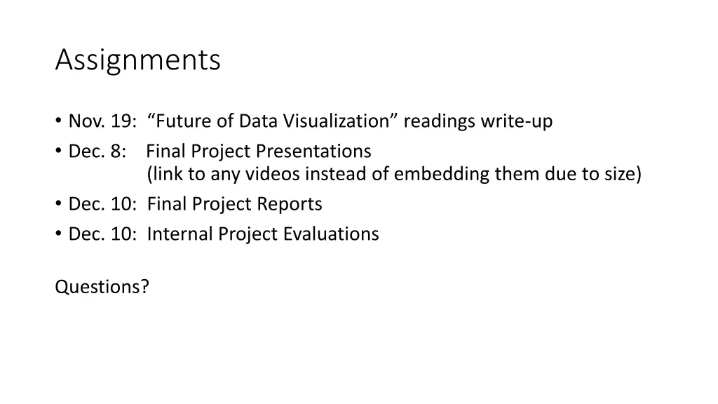assignments 1