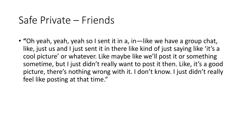 safe private friends