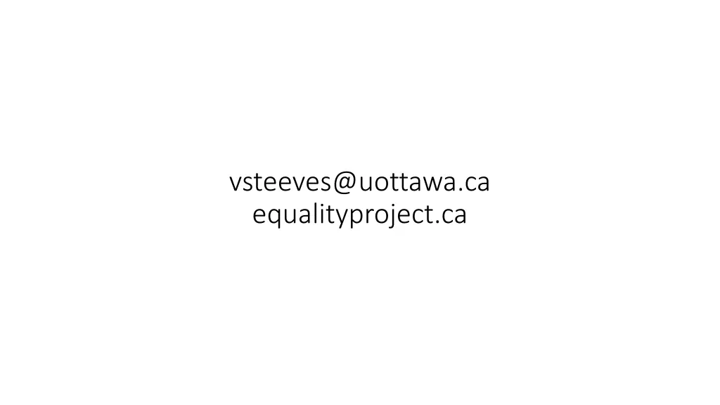 vsteeves@uottawa ca equalityproject ca