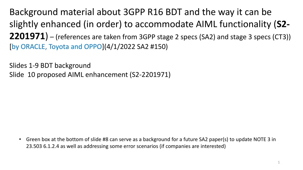 background material about 3gpp