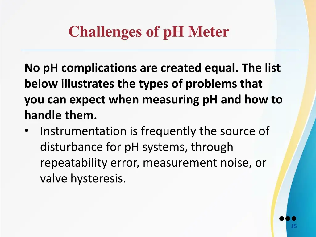 challenges of ph meter