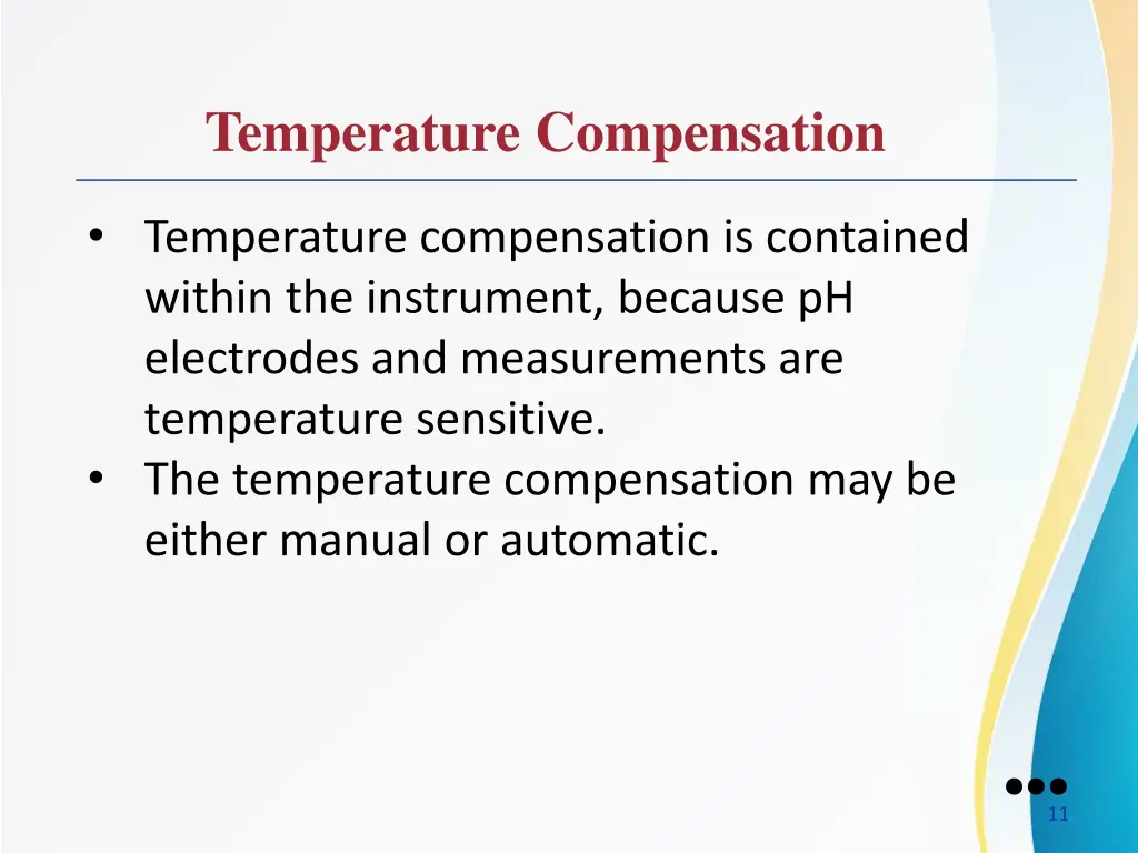 temperature compensation