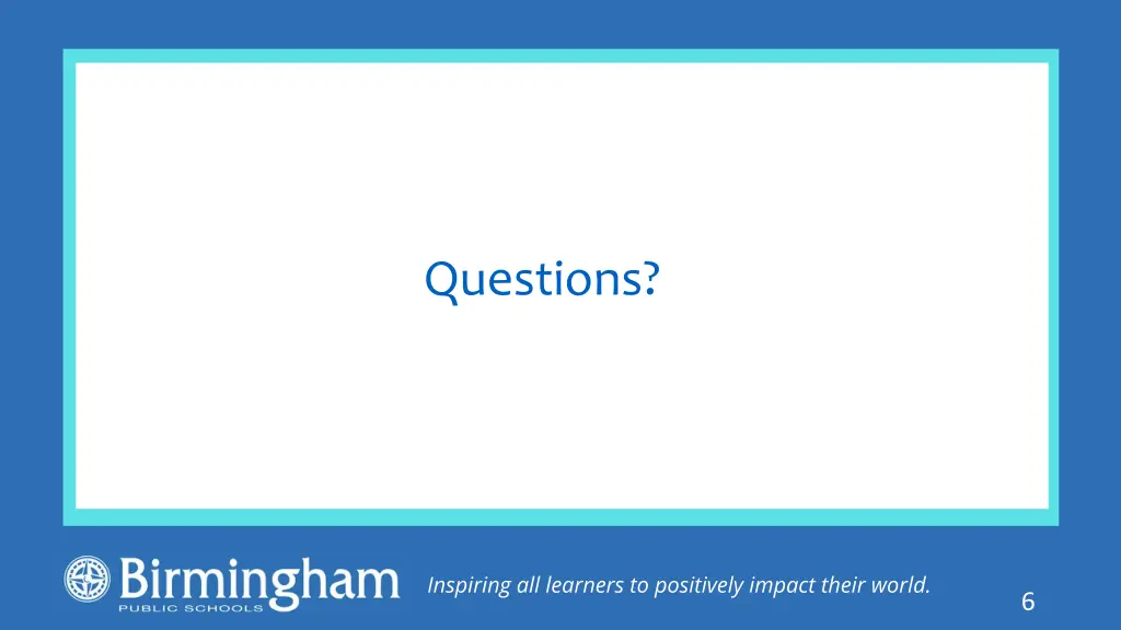 questions