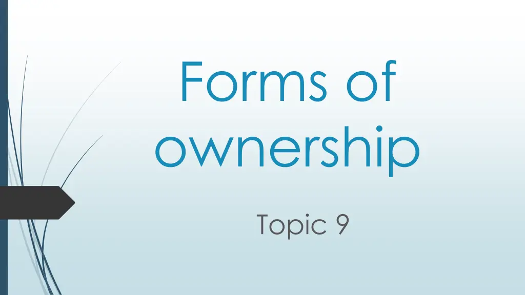 forms of ownership