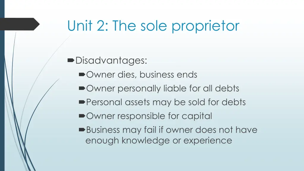 unit 2 the sole proprietor 4