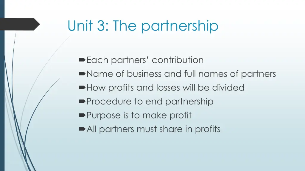 unit 3 the partnership 2