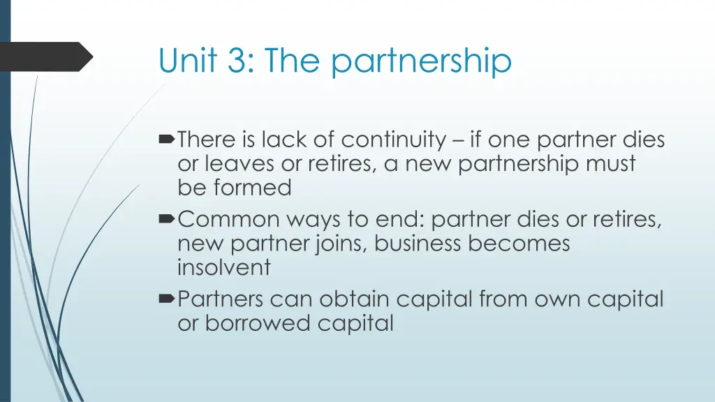 unit 3 the partnership 3