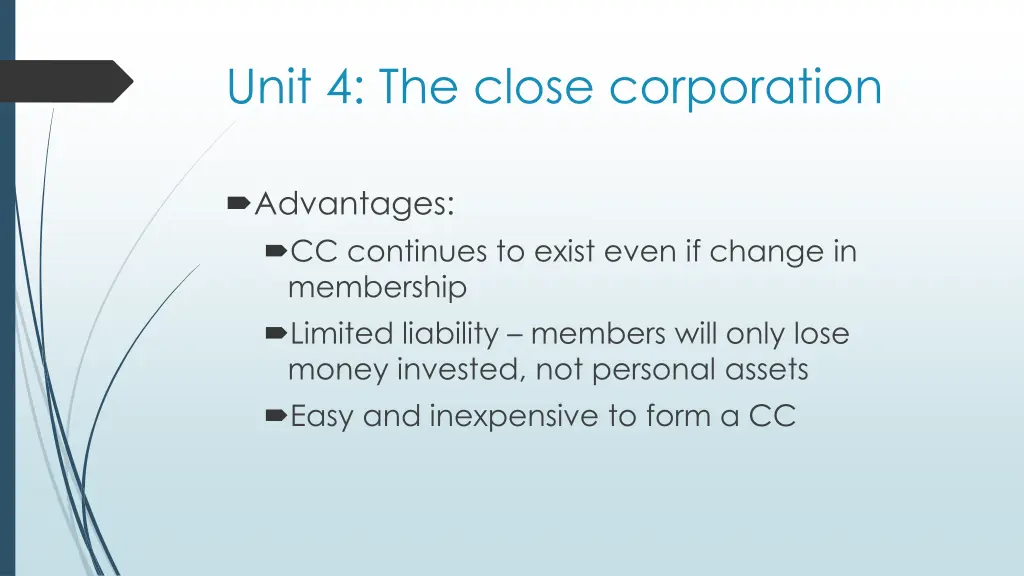 unit 4 the close corporation 2