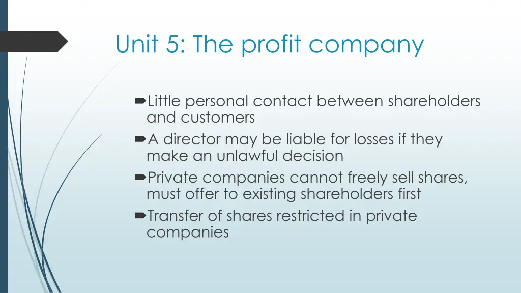 unit 5 the profit company 11
