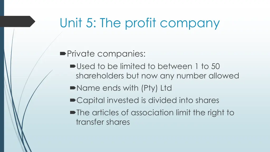 unit 5 the profit company 3