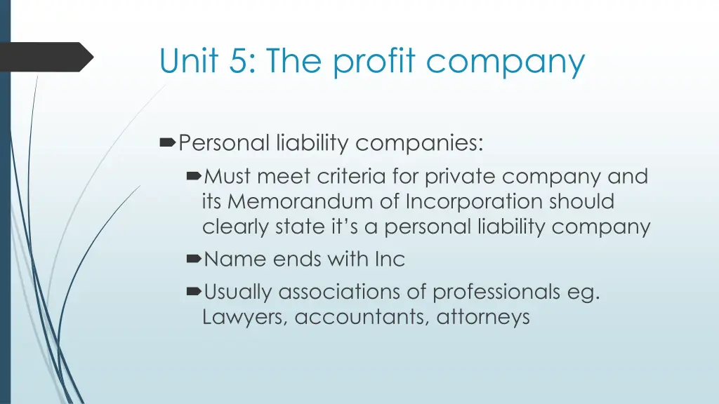 unit 5 the profit company 7