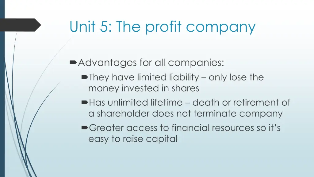 unit 5 the profit company 8