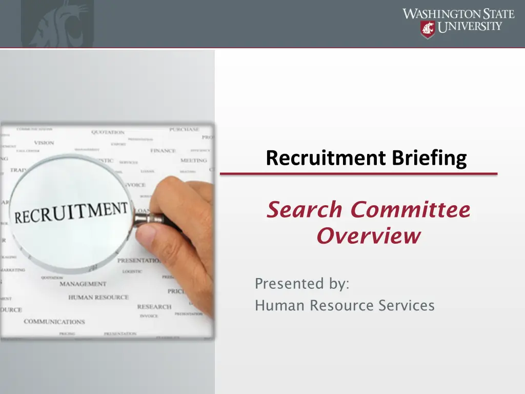 recruitment briefing