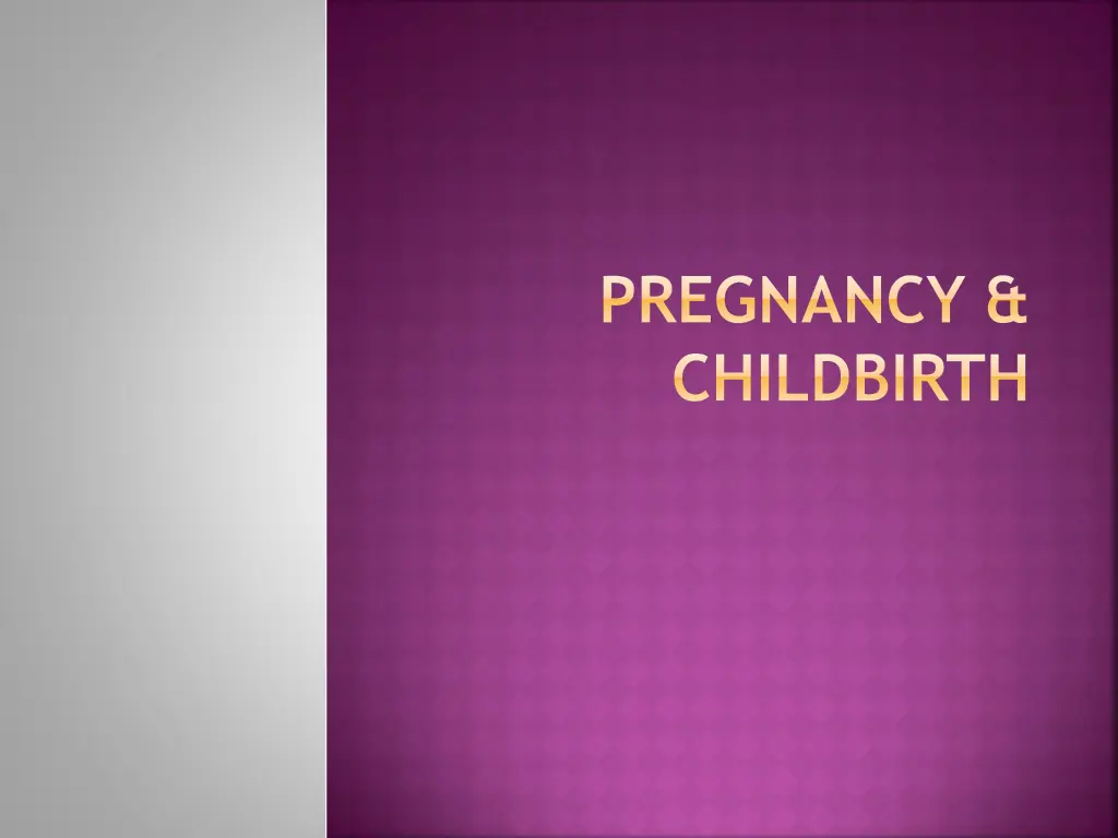 pregnancy childbirth