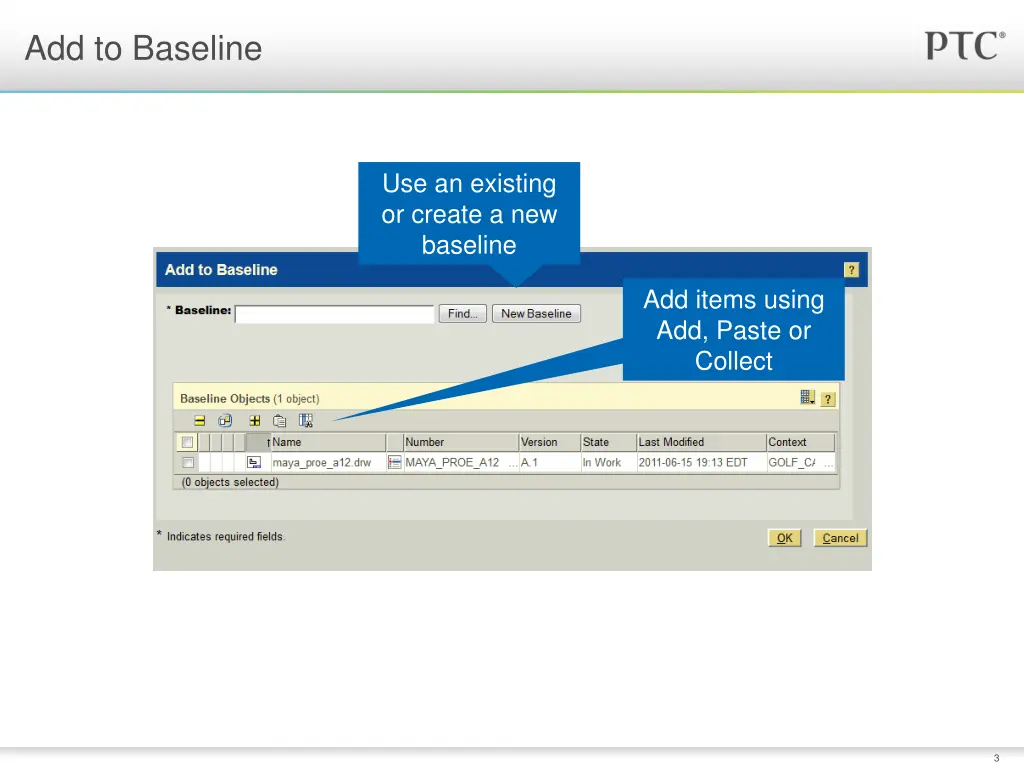 add to baseline