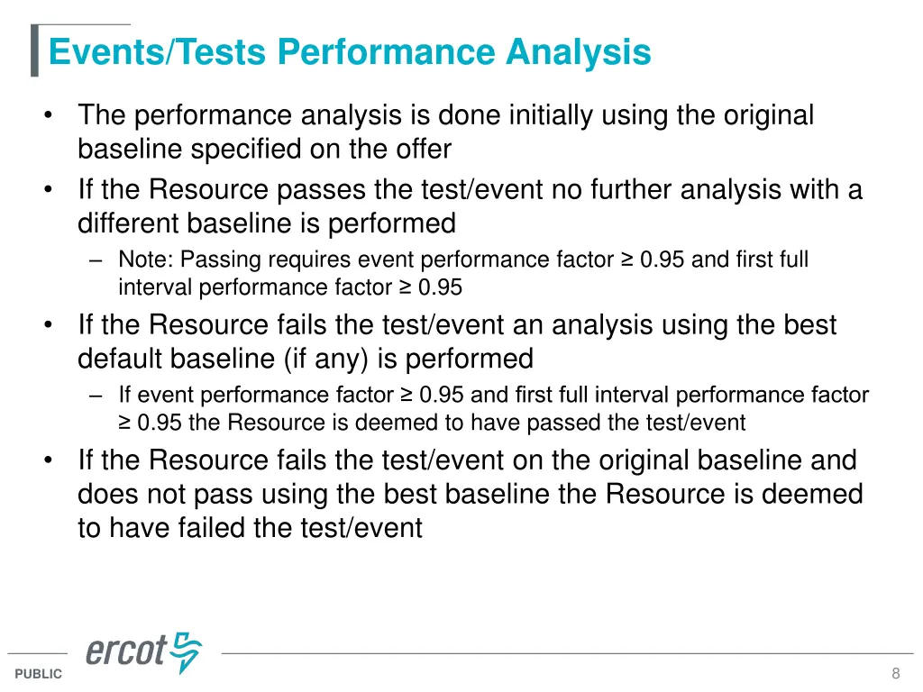 events tests performance analysis