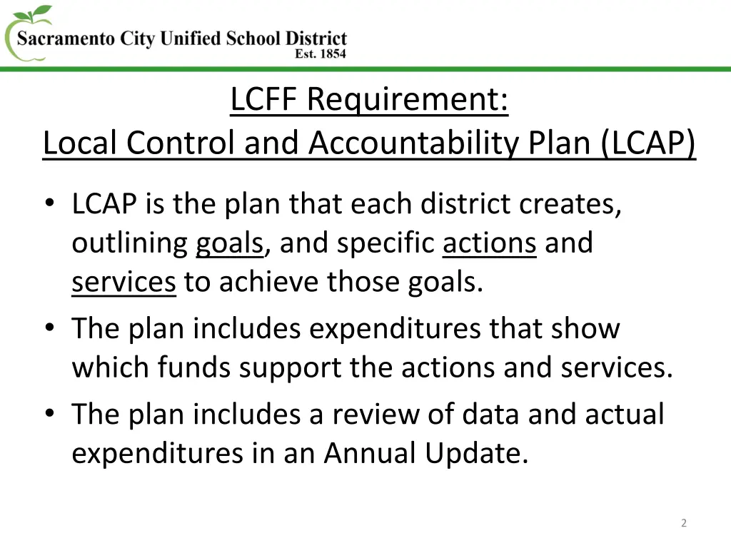 lcff requirement
