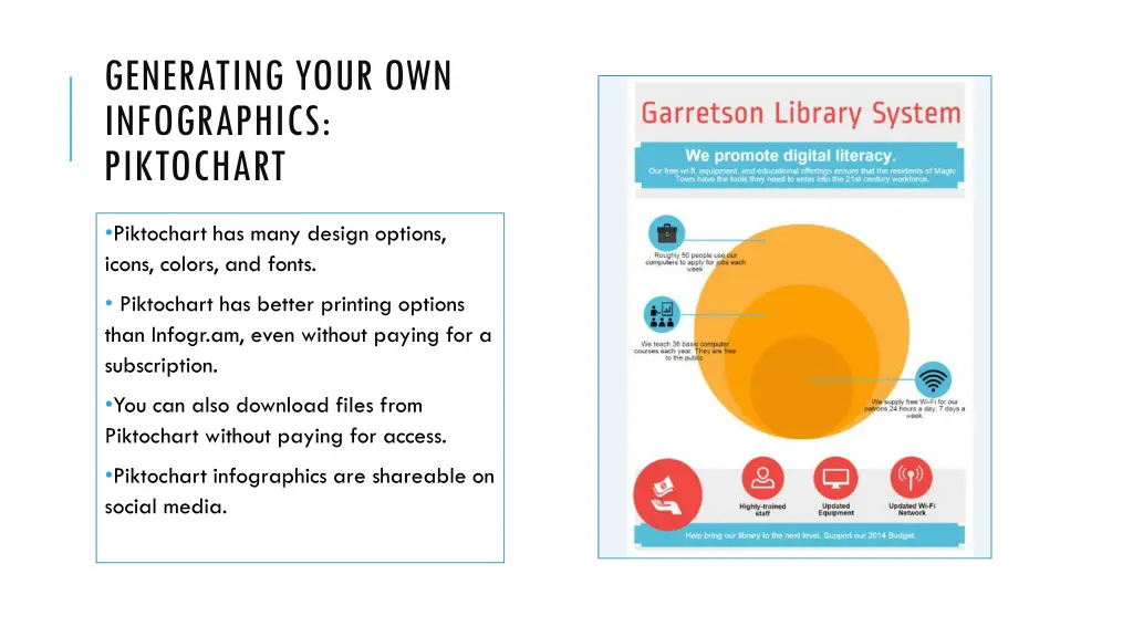 generating your own infographics piktochart