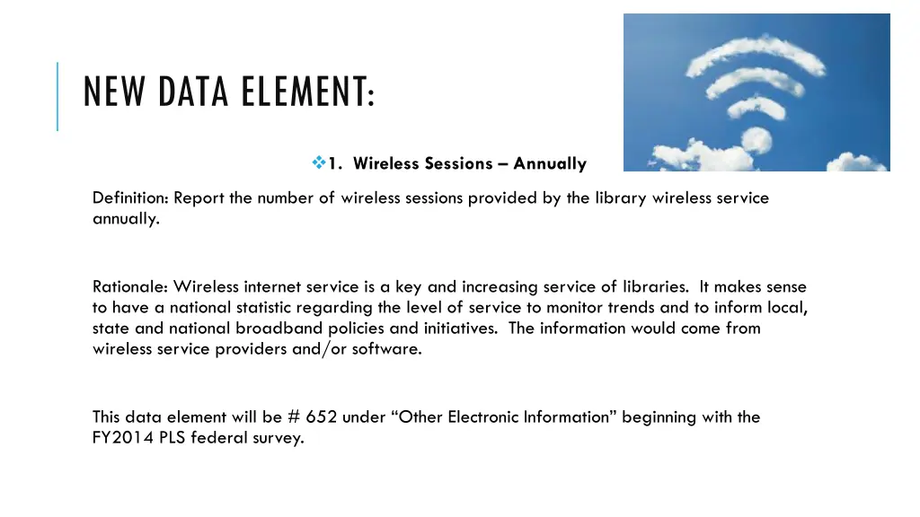new data element