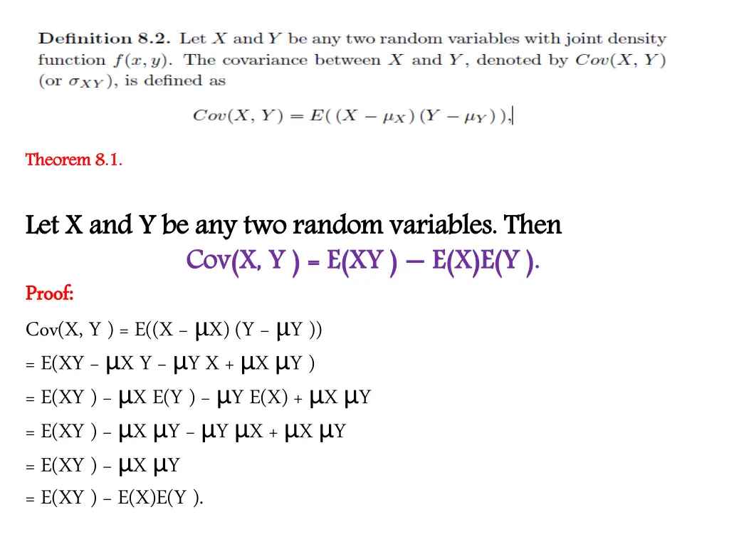 theorem 8 1
