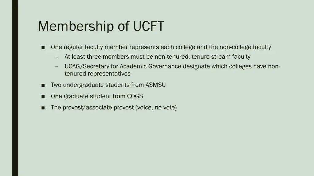 membership of ucft