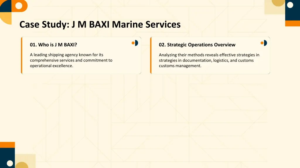 case study j m baxi marine services