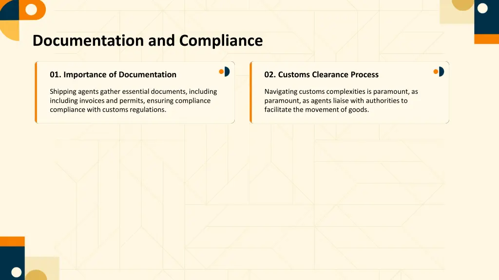 documentation and compliance