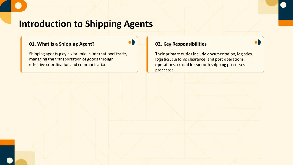 introduction to shipping agents