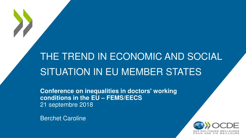 the trend in economic and social situation