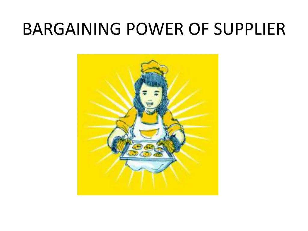 bargaining power of supplier