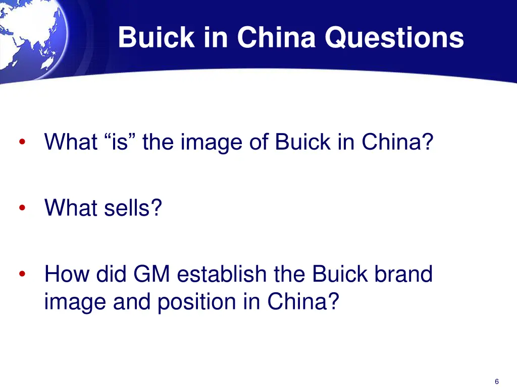 buick in china questions 1