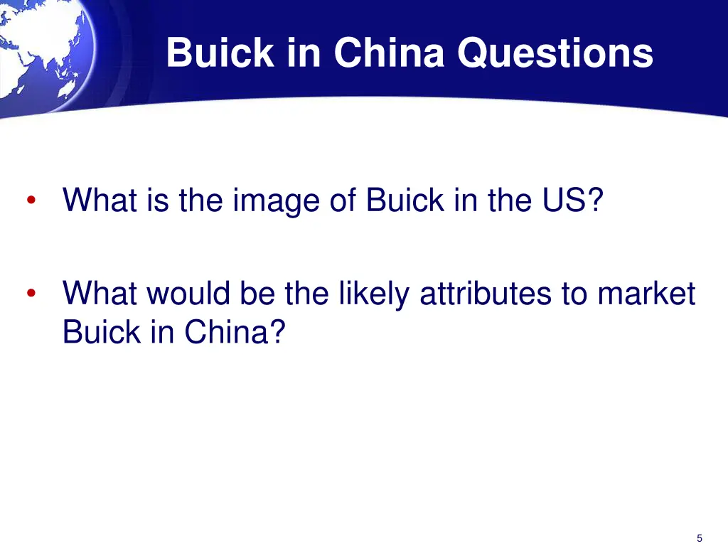 buick in china questions