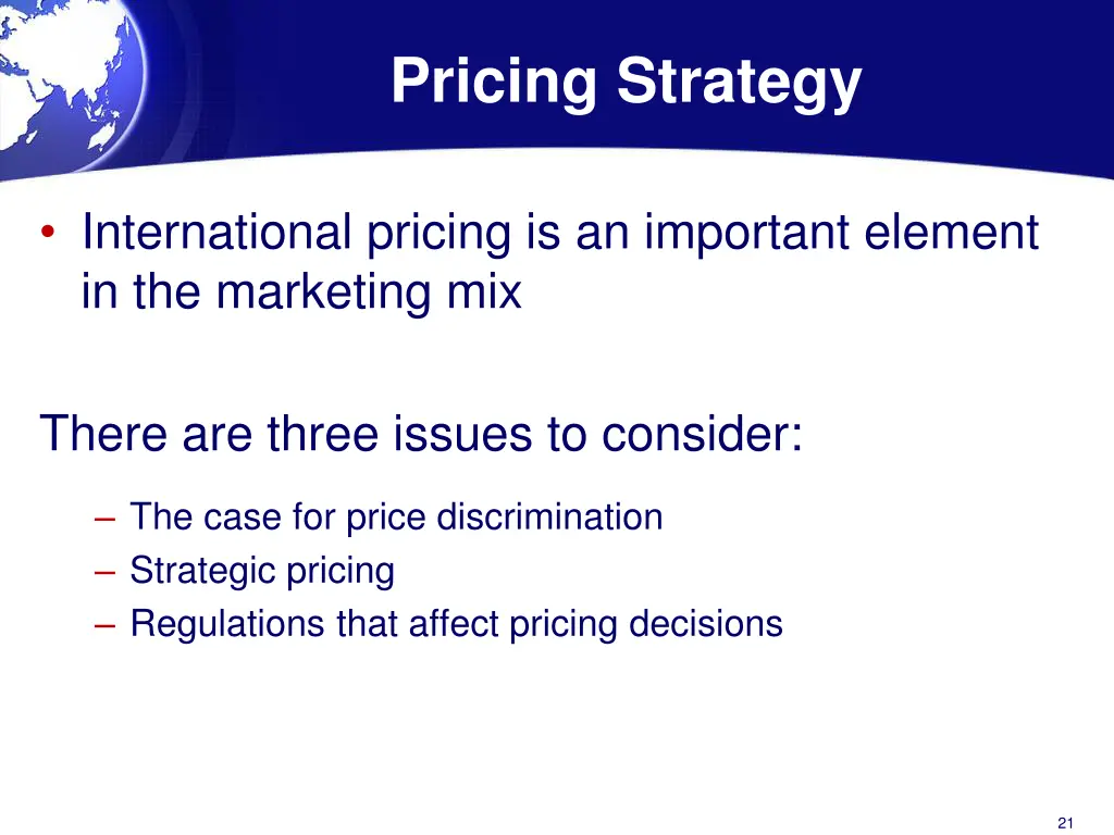 pricing strategy